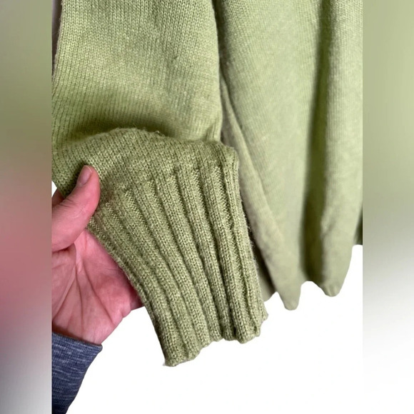 Sheilay • Green Long Open Front Cardigan - Picture 5 of 5